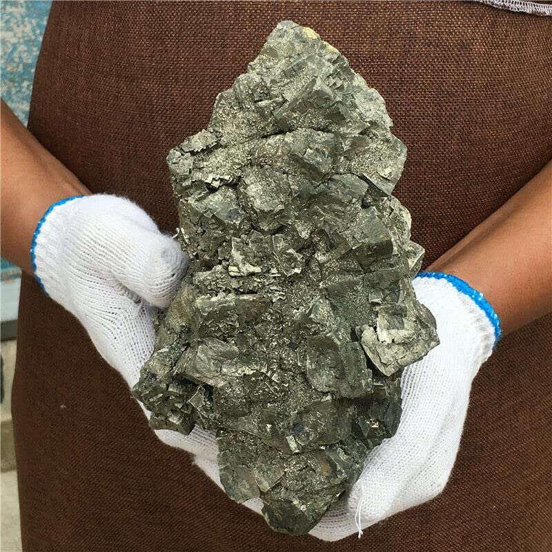 Amazon.co.jp: 天然水晶の原石 12.54LB 天然黄銅鉱 & 結晶